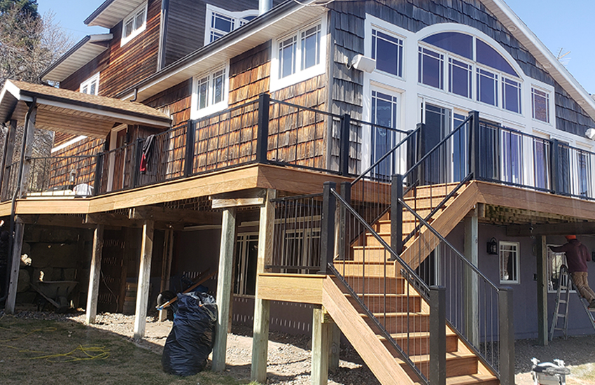 Multi-Level Cedar Deck in Linden Hills